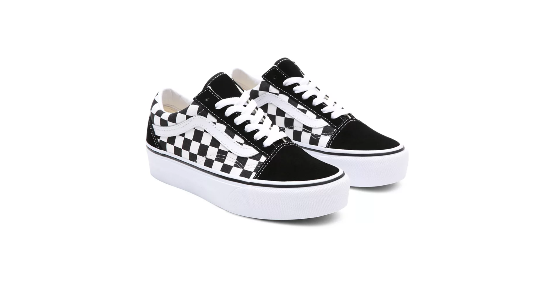 vans old skool platform checkered