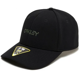 Oakley - 6 Panel Stretch Metallic Hat- Blackout - Baseball sapka