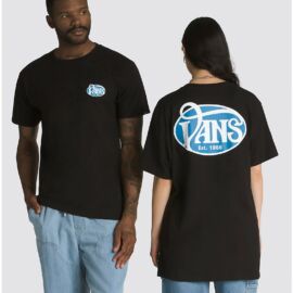 Vans Oval Script T-Shirt - Black/Blue Rövidujjú Póló