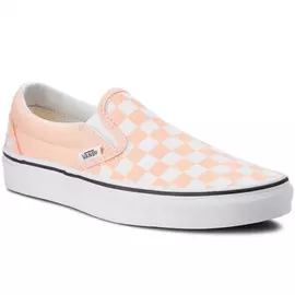 Vans Classic Slip-On - (Checkerboard) Bleached Apricot