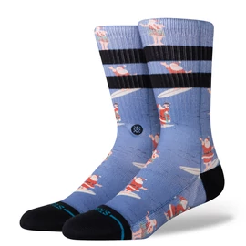 Stance Surfing Santa Crew - Blue Zokni