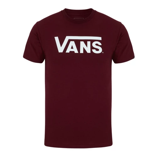 Vans Classic T-Shirt - Burgundy/White Férfi Rövidujjú Póló