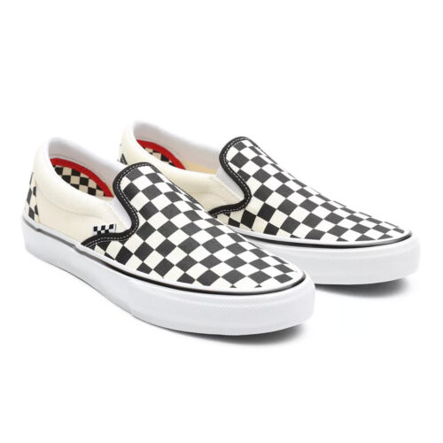 Vans Skate Slip-On Checkerboard - Black/White Cipő