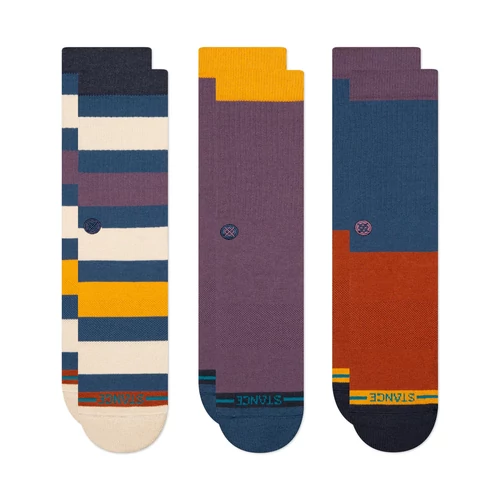 Stance Dexter Crew 3 Pack - Dark Royal Zokni (3 pár)