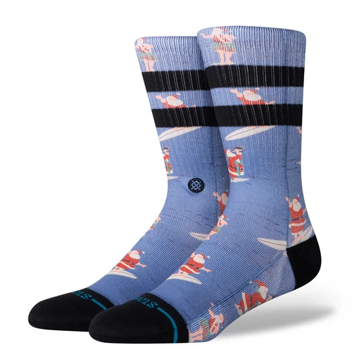 Stance Surfing Santa Crew - Blue Zokni