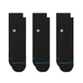 Kép 1/2 - Stance Icon Quarter 3 Pack - Black 3 pár zokni
