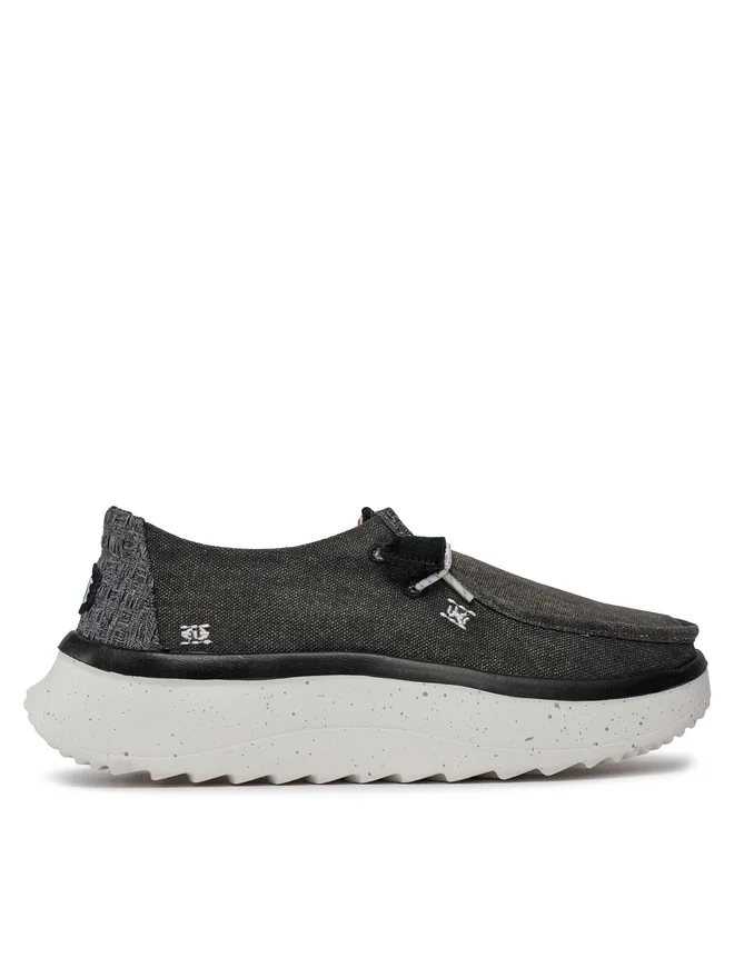 HEYDUDE-Wendy Peak Chambray-Black-Cipő