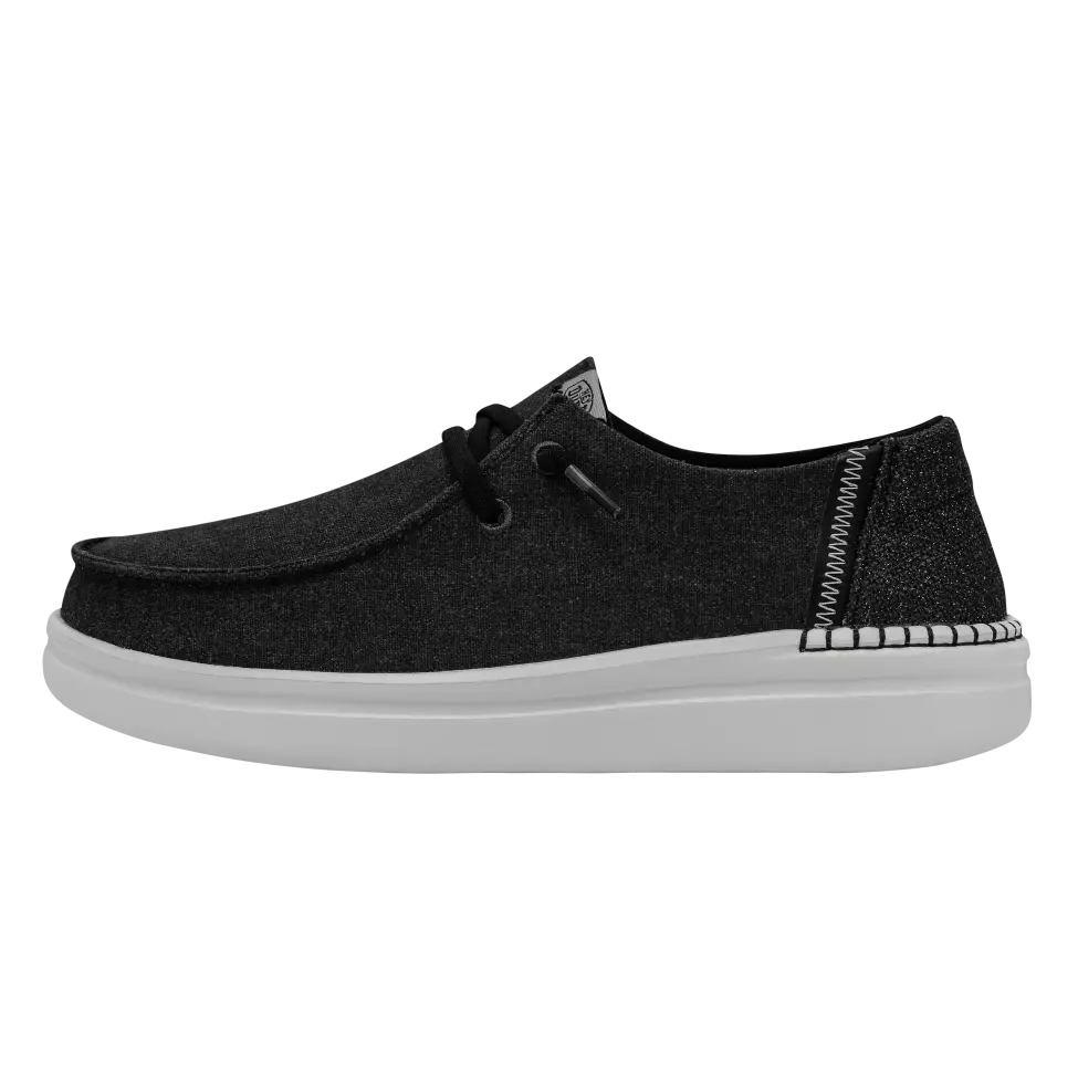HEYDUDE-Wendy Rise-Black-Cipő