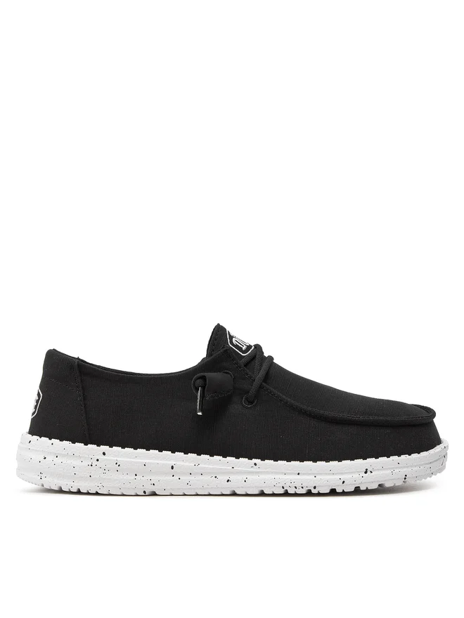 HEYDUDE-Wendy Slub Canvas- Black- Cipő