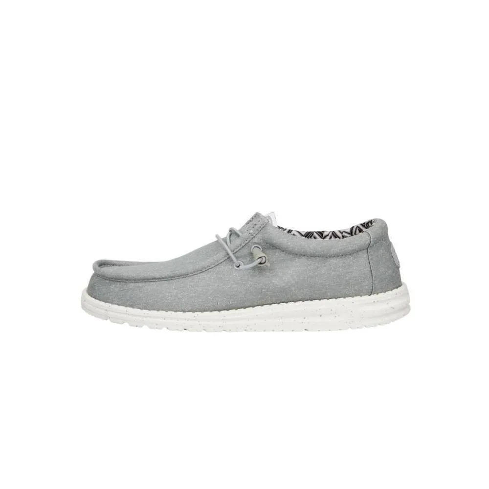 HEYDUDE-Wally Canvas- Light Grey - Cipő