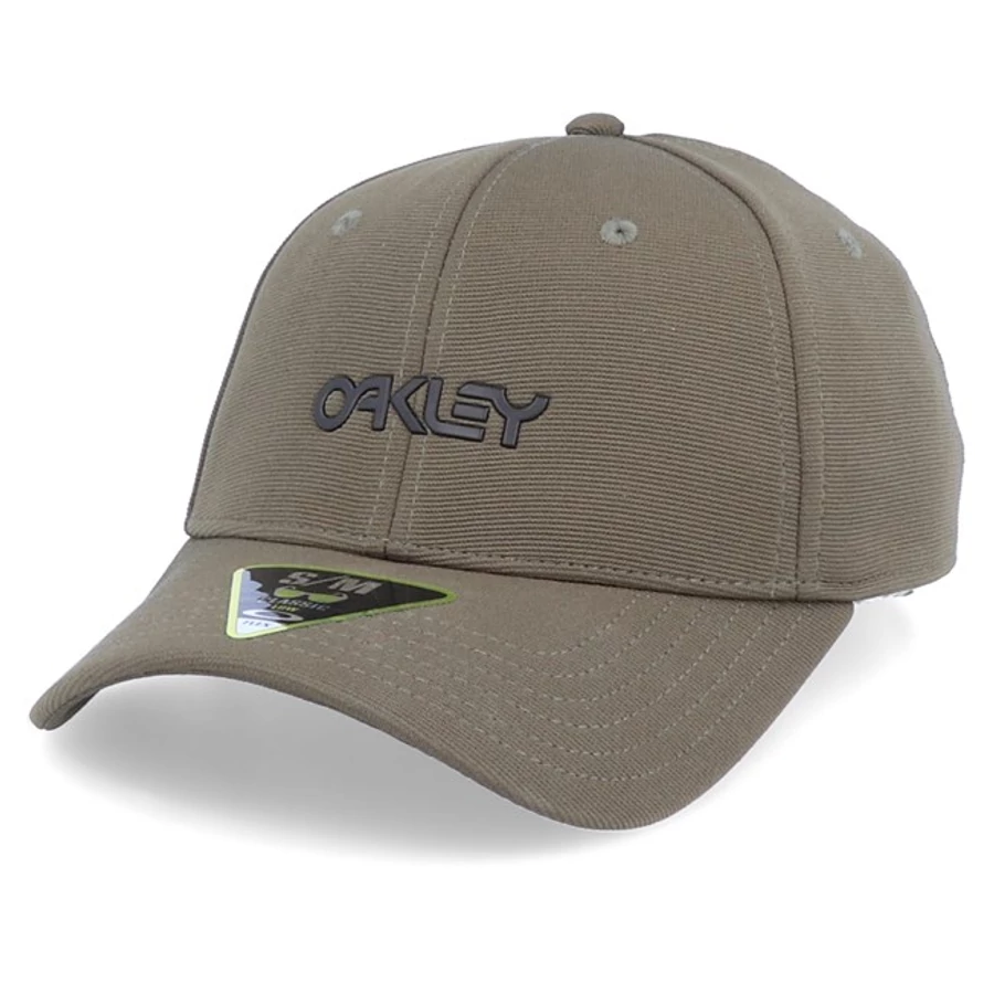 Oakley - 6 Panel Stretch Metallic Hat-New Dark Brush - Baseball sapka