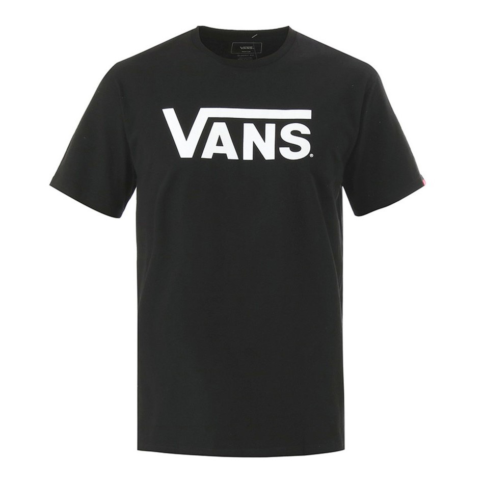 Vans Classic T-Shirt - Black/White Férfi Rövidujjú Póló