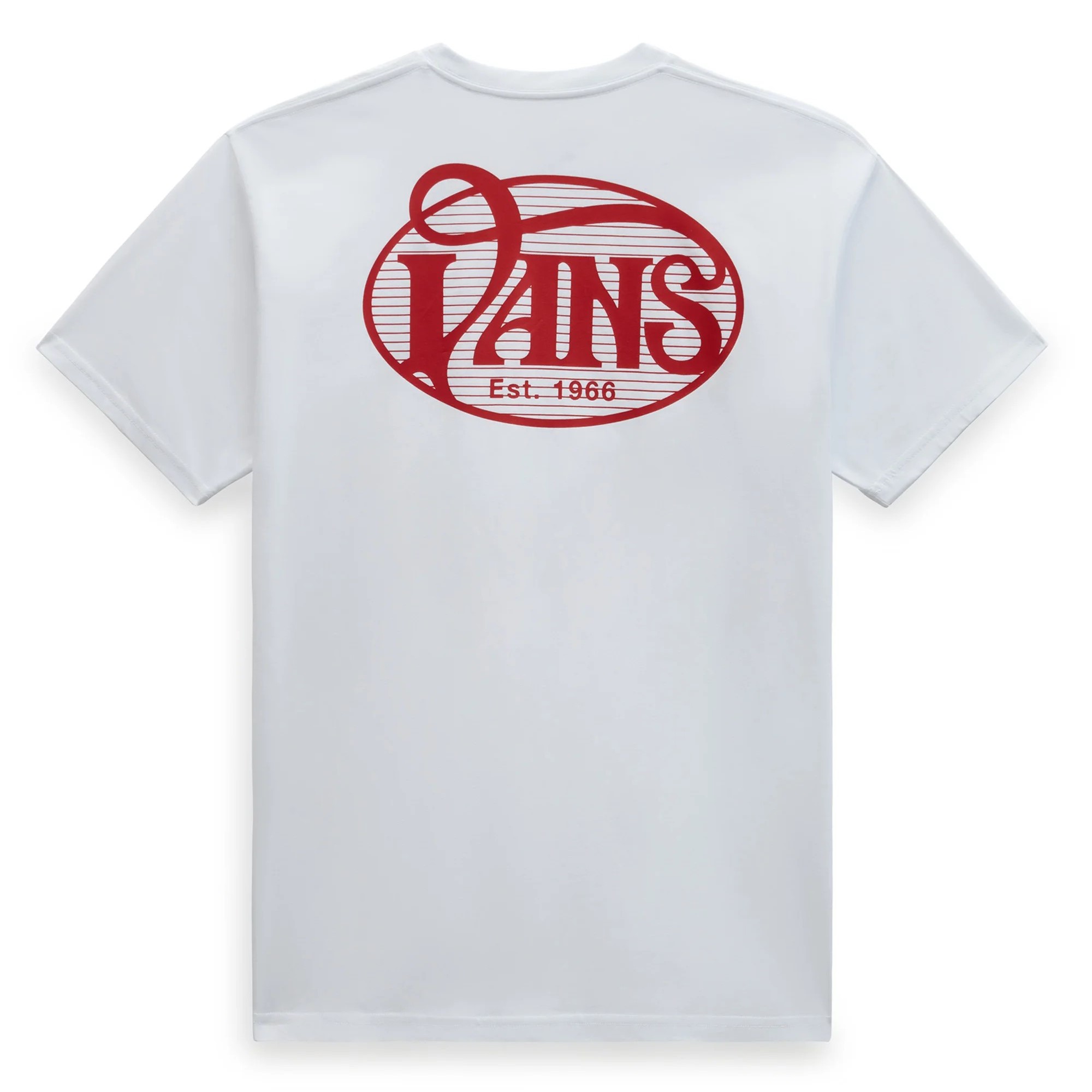 Vans Oval Script T-Shirt - White/Red Rövidujjú Póló