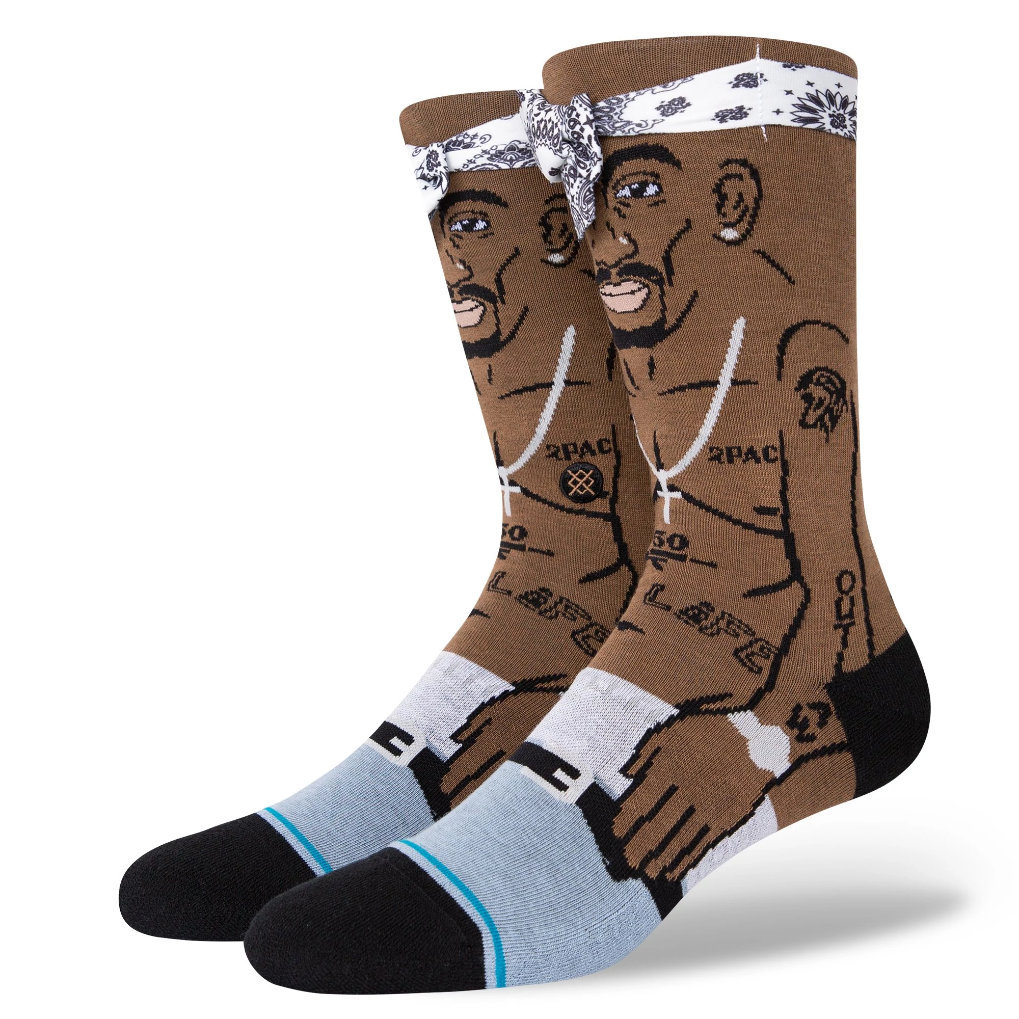 Stance Tupac Resurrected - Black zokni