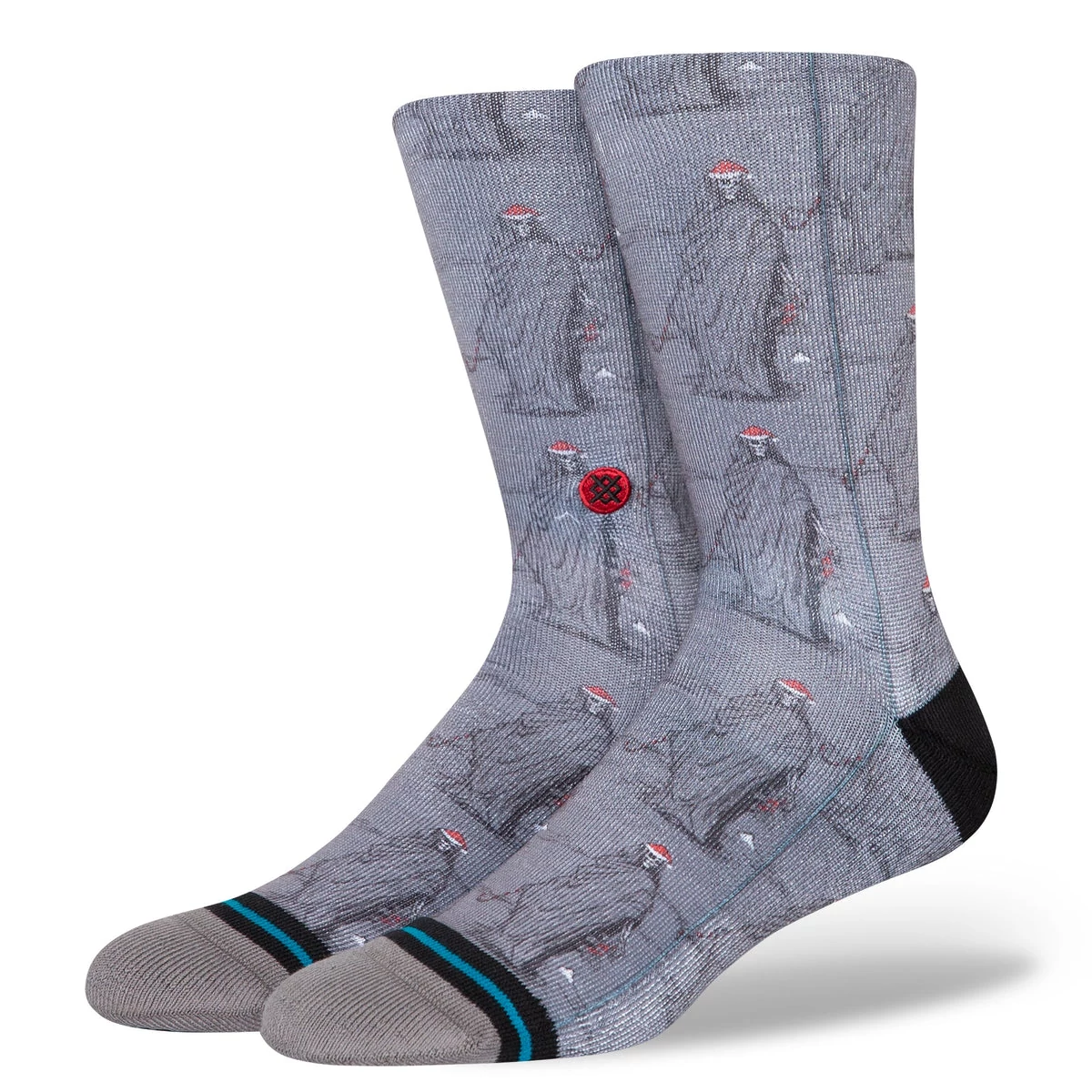 Stance Happy Holideath Crew - Grey Zokni